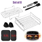 8Pcs Silicone Air Fryer Accessories Compatible for Tefal Easy Fry 5.2L/3.1L AU