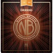 10 Sets D'Addario NB1256 Nickel Bronze Acoustic Guitar Strings 12-56 Lite Medium