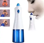 LUCEAE Electric Nasal Irrigator, Portable Nose Cleaning Machine, 300Ml, Blue, Adult & Child, ABS Material, Prevent Allergic Rhinitis, Nasal Wash Cleaner with Two Spouts