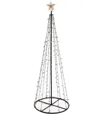 [Lexi Lighting] Christmas Cone Tree 2.4m in Black