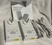 New, NETGEAR PL1000-100PAS Powerline 1000 Wi-Fi Network Extenders 2 Pack, White.