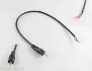 5x CCTV DC Power Tip Plug Connector 2.5 x 0.7mm Male Socket with Cord Cable 30cm