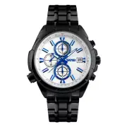 Luxury Men's Wrist Watch Waterproof Stainless Steel Sport Quartz Watch Day Date