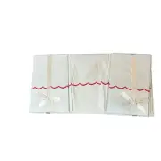 Vintage 1940s White Flat Sheet 2 Pillow Cases Pinks Scalloped Trim NOS