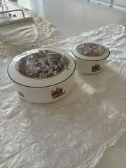 VILLEROY & BOCH FOXWOOD TALES Big & CANDY/TRINKET Set of 2 Box
