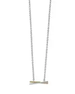 Lagos 18K Gold & Sterling Silver Caviar Lux Diamond Pendant Necklace, 16-18