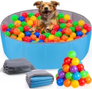 Dog Ball Pit with Balls Included, Foldable Ball Pit for Dogs and Cats, Holds ove