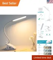 LED Reading Light with Clip USB Rechargeable Book Lights, Eye Protection 24 L...