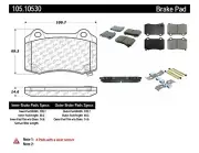 StopTech Disc Ultra-Premium Brake Pad Set for 14-17 Chrysler 300 105.10530 (for: Chrysler)