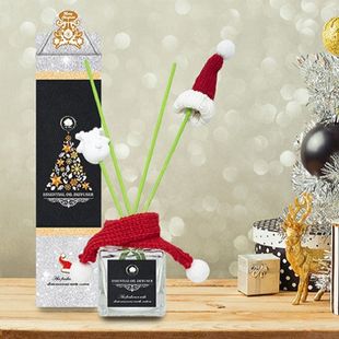 冬季聖誕暖心硅藻土香氛擴香瓶50ml/聖誕禮物 交換禮物 創意禮物 (1.4折)