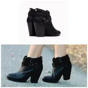 NIB $495 Rag & Bone Harrow Boot In Cont Black Size: EU36(US:6)