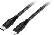 BRAND NEW Insignia- 10USB-C to Lightning Charge-and-Sync Braided Cable - Black