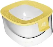 Generic Hamster Sand Bath Toilet Digging Sand Container, Chinchilla Bath Box Hamster Bathhouse Ferret Chinchilla Hedgehog Squirrels, Yellow