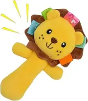 Hand Rattles Toys, Cartoon Plush Animal Rattles, Cute Sensory Toys, Stuffed Education Aid for Home, Nursery, Preschool, Kindergarten