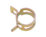Spring Band Hose Clamps, 16mm 50pcs, Band Type Clamp Clips Kit Steel Action Fuel Line Vacuum Assortment Metal Automotive Water Pipe Air Tubing