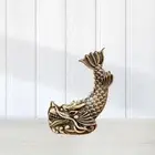 Chinese Feng Shui Brass Statue Chi Wen for Bookshelf Centerpiece Living Room