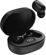 Laser TWS Mini Earbuds with ENC and LED Display Black, Wireless, Bluetooth, Charging case, Battery Level Display