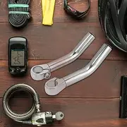RASTKY Elegant Handlebar Bar Design Bicycle, Extreme Lid 2 Strong and Light Bike Pieces, Suitable for 22.2 Mm Handlebars (Silver)