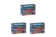 3x 48pc Mudpuppy Kids Children Mini Jigsaw Puzzle Toy 20x14cm Freight Train 4+
