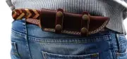 Horizontal carry Fixed blade Knife Leather Sheath holster Vertical sheath x342