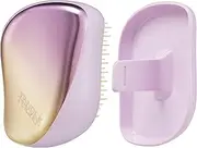 Tangle Teezer | The Compact Styler Detangling Hairbrush | Travel-Friendly with Protective Cover & Two-Tiered Teeth Design | Perfect for Wet, Dry & Flyaway Hair | Sweet Lilac & Yellow Chrome