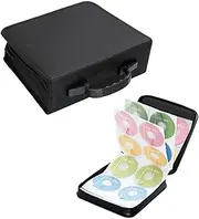KICHOUSE Disc CD DVD Storage Case Zipper Design Organizer Wallet for Travel Holds Discs Album Cover for Easy Storage
