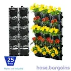 Vertical Garden Kit 25 Pots - Green Wall Hanging Planter Box Herb Succulent FEC