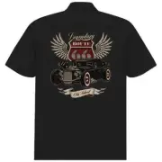 Rocket 88 Route 66 men's workshirt rockabilly shirt