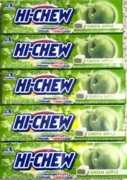 Hi Chew Morinaga Chewy Candy 1.76 oz - Green Apple (Pack of 5)