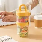 Travel-friendly Salad Cup Salad Cup with Sauce Cup Fork for On-the-go