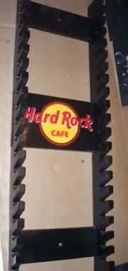 Drumstick display rack Hard Rock Cafe Holds 20 pair of sticks Black