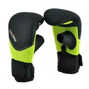 MaxxMMA Neoprene Washable Heavy Bag Gloves - Boxing Punching Training (Neon Yell
