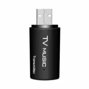 3.5mm USB Bluetooth Stereo Audio Transmitter Music Dongle Adapter for TV PC