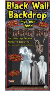 Haunted House Black Wall Halloween Backdrop Decoration