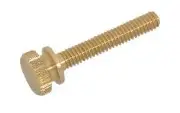 B&P Lamp 1 1/2" Length, Unfinished Brass, 8/32 Thread Thumb Screw.