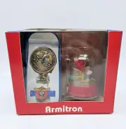Armitron Looney Tunes Tasmanian Devil Pocket Watch Tweety Snow Globe New in Box