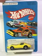 Hot Wheels Vintage Corvette Stingray Yellow Hong Kong 1979 - Mint New On Card