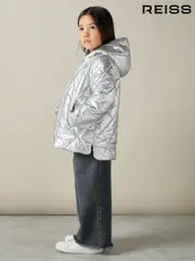 Reiss Silver Jan 4-9 yrs Quilted Coat (AA3704) | $195