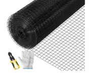 Welded Wire Fence Vinyl Coated Chicken Rabbit Mesh 1"X1" 16 Gauge