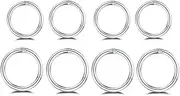 [NewZenro] 8Pcs Surgical Stainless Steel 16G Sleeper Cartilage Tiny Hoop Earrings Septum Hinged Clicker Nose Ring Helix Tragus Piercings 8mm 10mm Set Gold Black