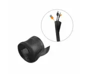 Brateck Flexible Cable Wrap Sleeve Black