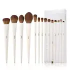 Complete Face & Eye Makeup Brush Set - 14Pcs Vegan Brushes for All Skin Types