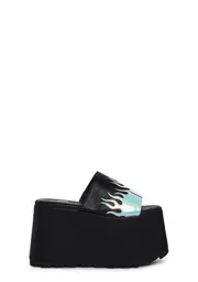 [Y.R.U.] Flame Platform Sandals
