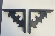Ships fast!! Batman Shelf Shelves 2 Custom 3d Printed brackets Decorative 4.5 in