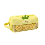 2Pcs Pencil Bag Storage Bags Large Capacity Easy to Pull Canvas Student Pencil Case for Travel Home Storage Organization