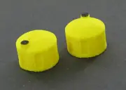 1:64 Yellow Bulk Fluid Tank 2 pack 3D to Scale Diorama Display Farm
