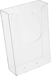 HOODANCOS Clear Wall Mounted File Holder Organizer Transparent Brochure Stand for Office Home Flexible Magazine Rack for Easy Access to Pamphlets Documents Folders
