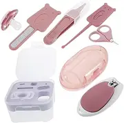 Abaodam 1 Set Newborn Nail Clipper Nail Care Tools with Scissors Files and Storage Box for Safe Trimming of Fingernails and Toenails for Boy Girl