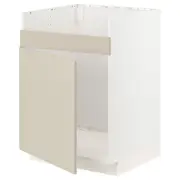 METOD base cab f HAVSEN single bowl sink
