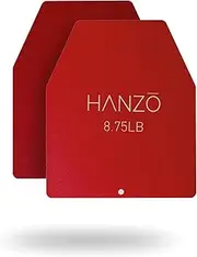 HANZO - Weight Vest Plates for Tactical Weighted Vests, Weighted Backpacks, Strength Training, Rucking, Workouts